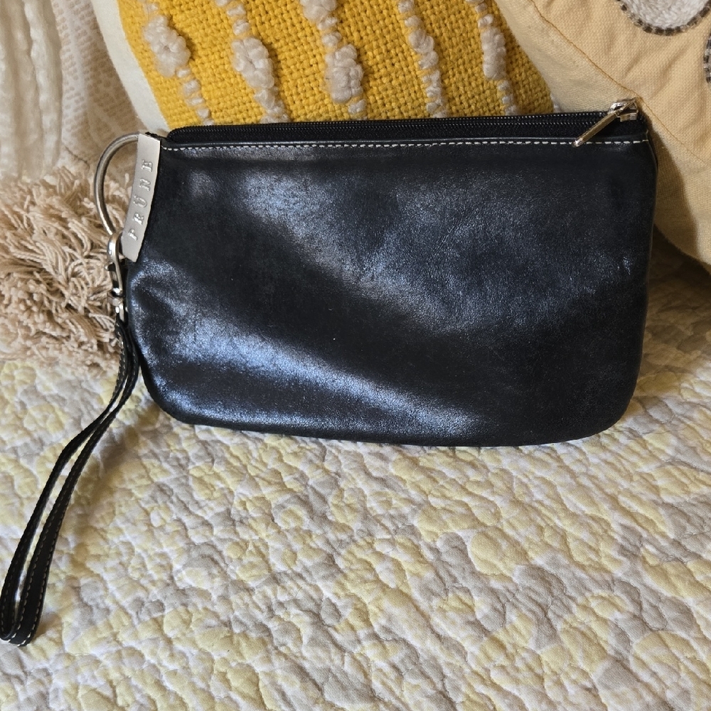 Prune Black Minimalist Clutch